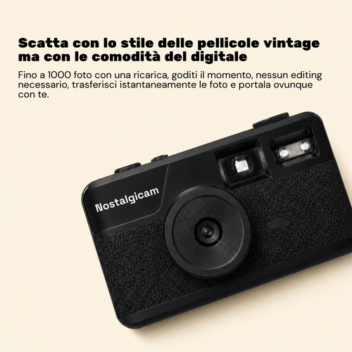Fotocamera Digitale Film Vintage - Nostalgicam